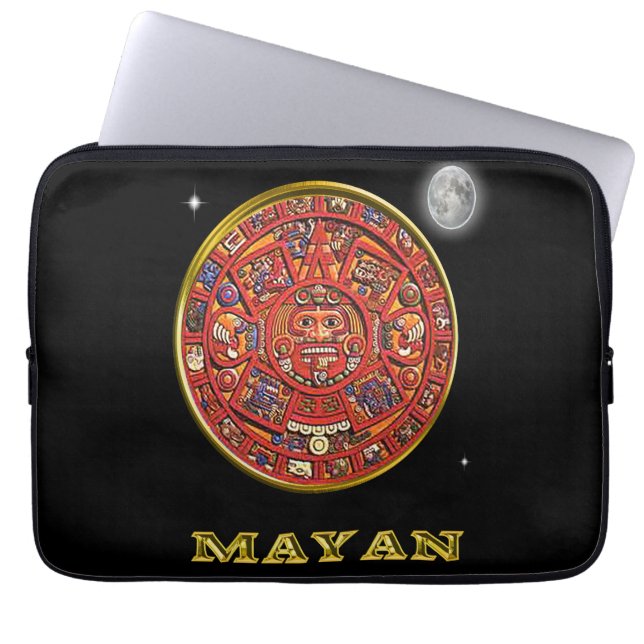 Maya-Kalender Laptopschutzhülle (Vorderseite)