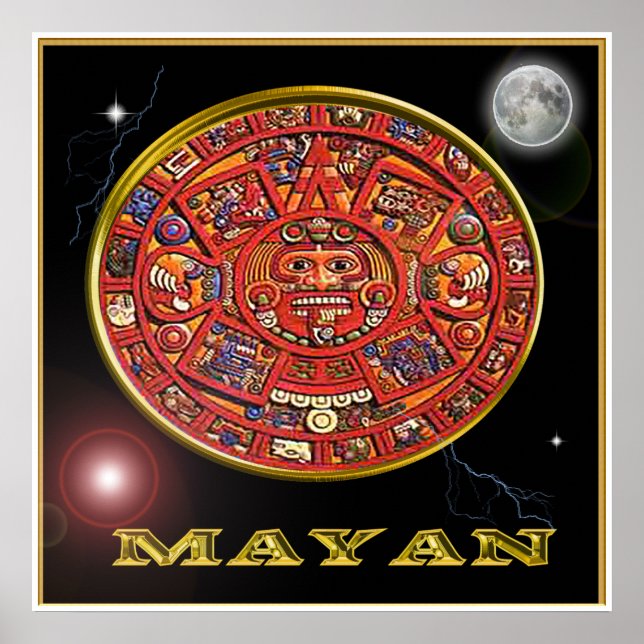 Maya-Kalender Poster (Vorne)