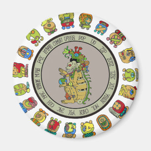 Maya-Kalender Todesgott Magnet