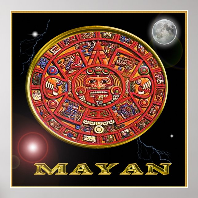 Maya-Kalenderposter Poster (Vorne)