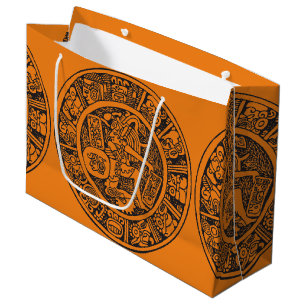 Maya-Kreis, mexikanische Hieroglyph (Maya) Große Geschenktüte