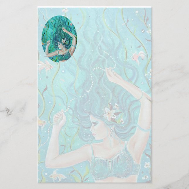 Maya Mermaid von Renee L. Lavoie Briefpapier (Vorderseite)