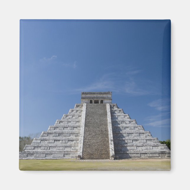 Maya Pyramide, Morgen im März Magnet (Vorne)