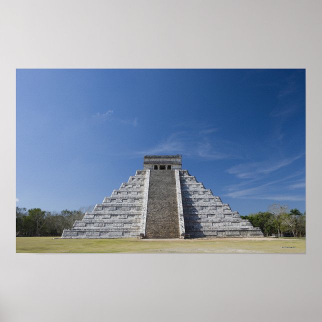 Maya Pyramide, Morgen im März Poster (Vorne)