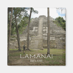 Maya Ruins in Lamanai, Belize Magnet