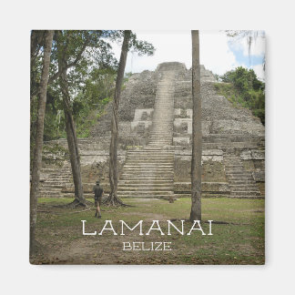 Maya Ruins in Lamanai, Belize Magnet