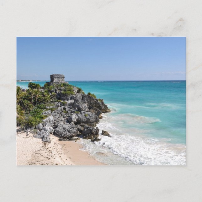 Maya Ruins in Tulum Mexiko Postkarte (Vorderseite)