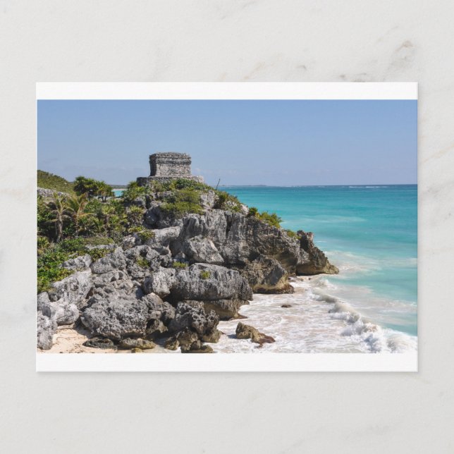 Maya Ruins in Tulum Mexiko Postkarte (Vorderseite)
