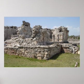 Maya Ruins, Tulum, Mexiko Poster