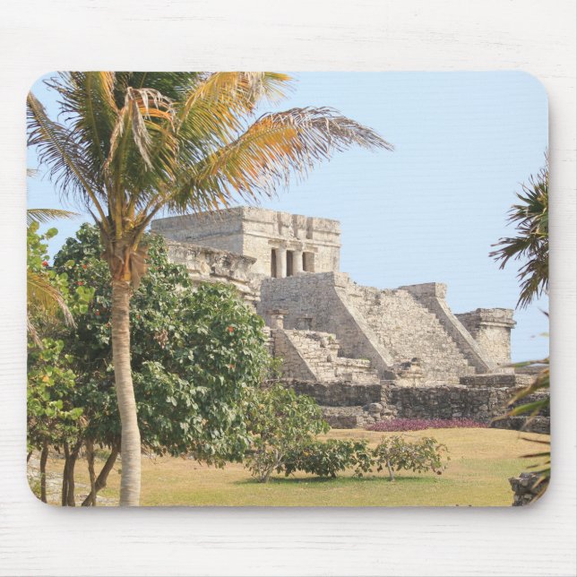 Maya Ruins Tulum, Tulum Ruins Mexiko Mousepad (Vorne)