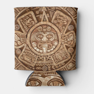 Maya-Stammes-Heide: Ornamente Textur Dosenkühler