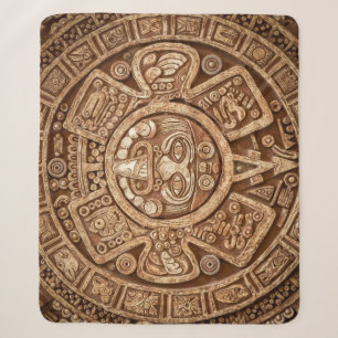 Maya-Stammes-Heidentum: Ornamentale Textur Sherpadecke