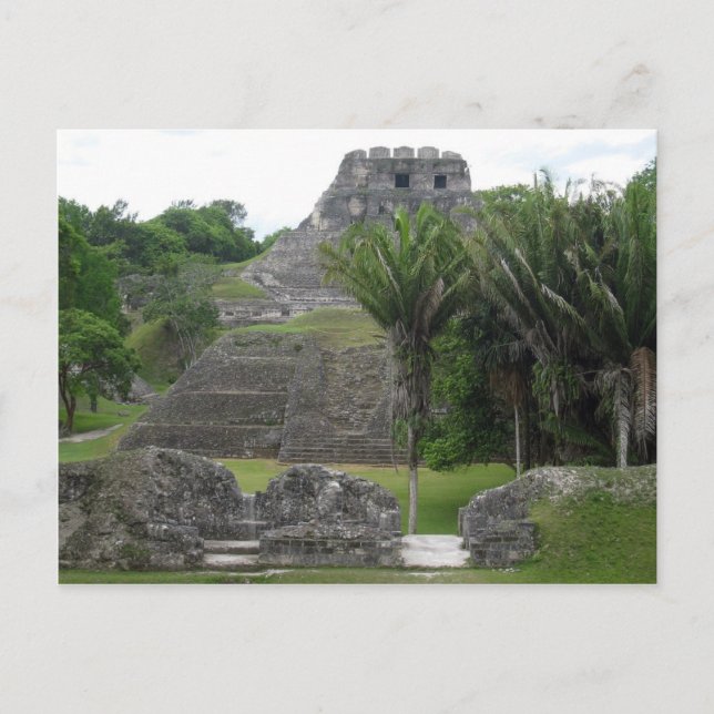 Maya-Tempel Postkarte (Vorderseite)