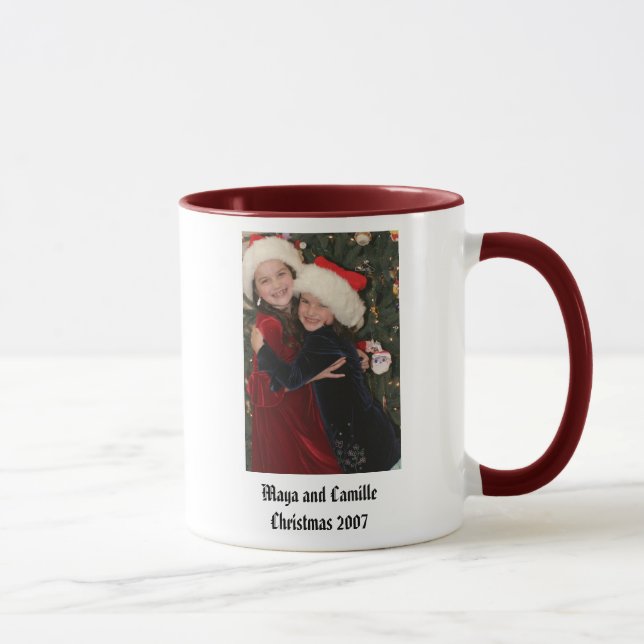Maya und CamilleChristmas 2007 Tasse (Rechts)