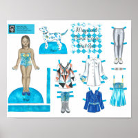 Maya und Roxie Paper Doll Set - Play oder Display