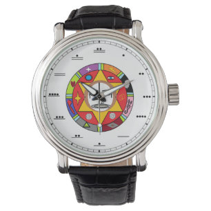Maya-Zahl-Uhr Armbanduhr