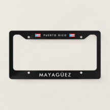 Mayaguez PR Nummernschildrahmen Boricua Stolz Auto