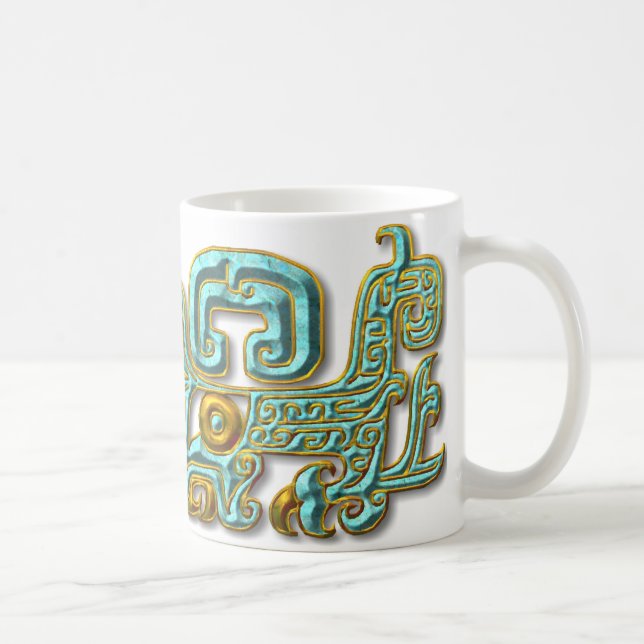 MayaJaguar-Türkis Tasse (Rechts)