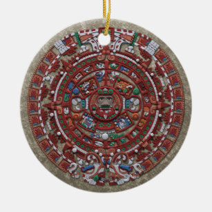 Mayakalender Keramik Ornament