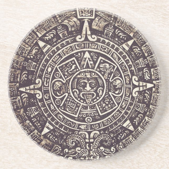 Mayakalender-Kunst-Untersetzer Getränkeuntersetzer (Vorne)
