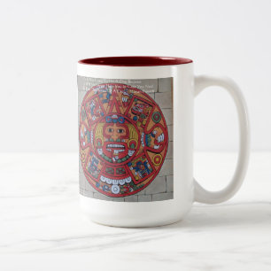 Mayakalender & Sprichwort Geschenkkarten & T-Shirt Zweifarbige Tasse