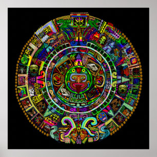 Mayakalender von Myztico Poster
