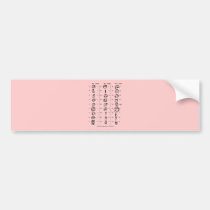 Mayan Alphabet Autoaufkleber