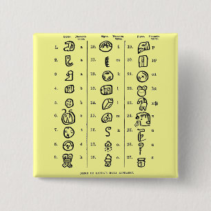 Mayan Alphabet Button