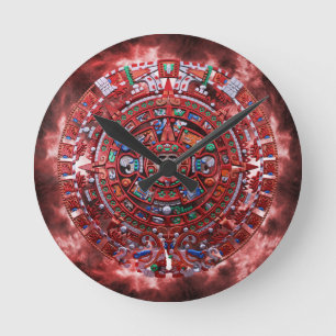 Mayan Armageddon Runde Wanduhr