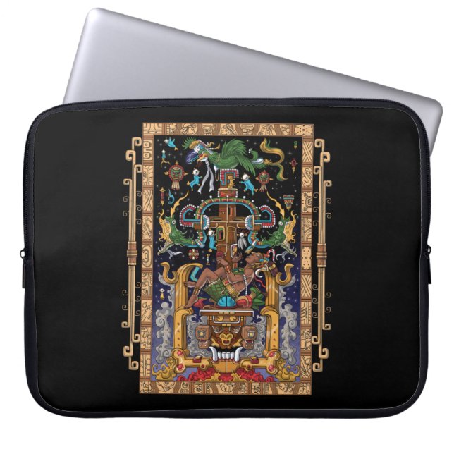 Mayan Astronaut King Pakal Laptopschutzhülle (Vorderseite)