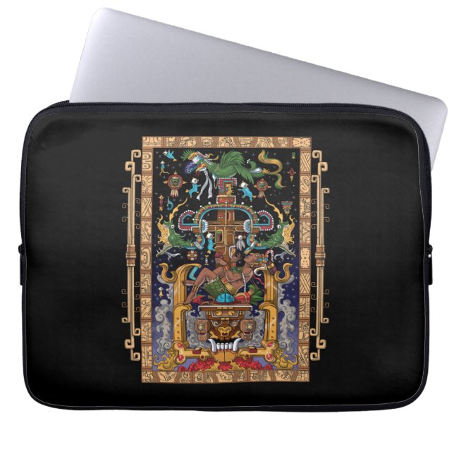 Mayan Astronaut King Pakal Laptopschutzhülle (Vorderseite)