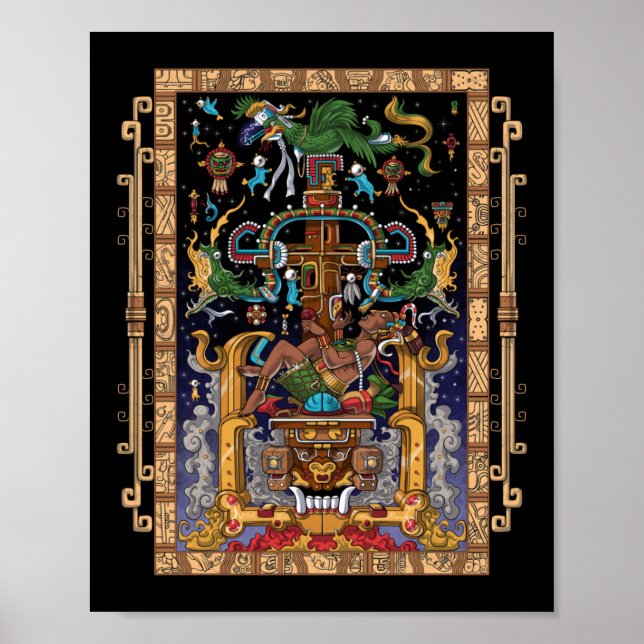 Mayan Astronaut King Pakal Poster (Vorne)