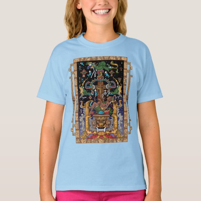 Mayan Astronaut King Pakal T-Shirt (Vorderseite)