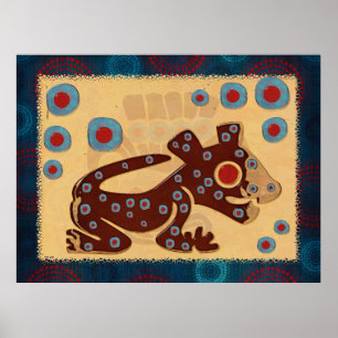Mayan Baby Jaguar GLOSSY PRINT Poster