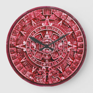 Mayan Calendar (12) Große Wanduhr