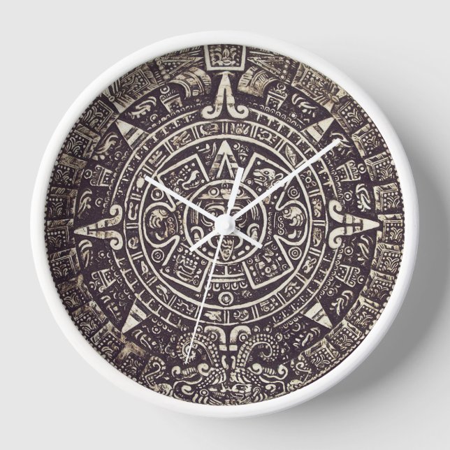 Mayan Calendar Art Uhr (Vorderseite)