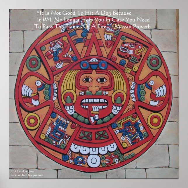 Mayan Calendar & Proverb Poster (Vorne)