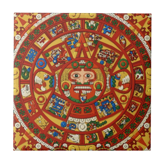 Mayan Calendar Trivit Tile Fliese (Vorderseite)