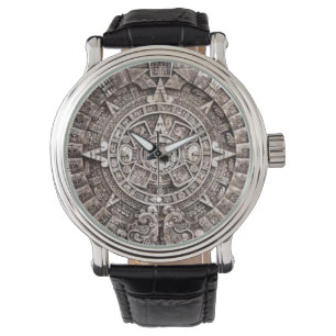 Mayan Calendar Wristwatc Armbanduhr