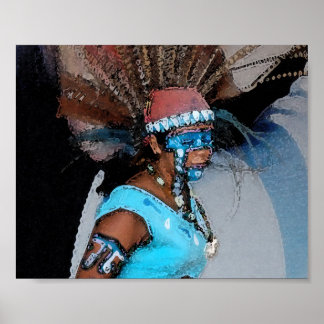 Mayan Dancer-Female (Wasserfarbe) Poster