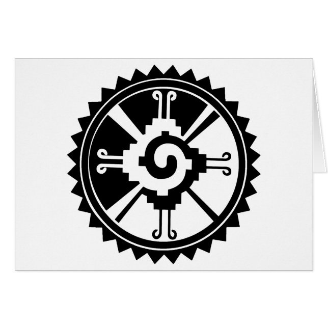 Mayan Deity Symbol Hunab Ku (Vorderseite (Horizontal))