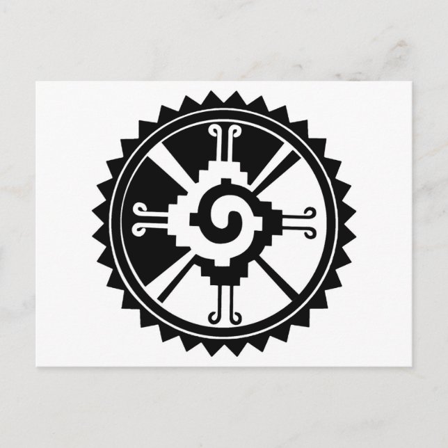 Mayan Deity Symbol Hunab Ku Postkarte (Vorderseite)