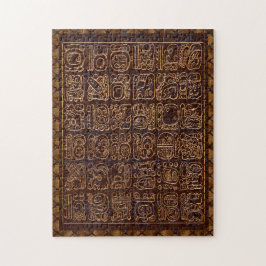Mayan Hieroglyphics Panel Folk Art Puzzle