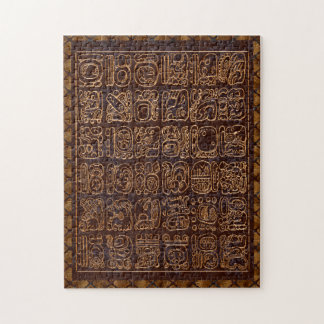 Mayan Hieroglyphics Panel Folk Art Puzzle
