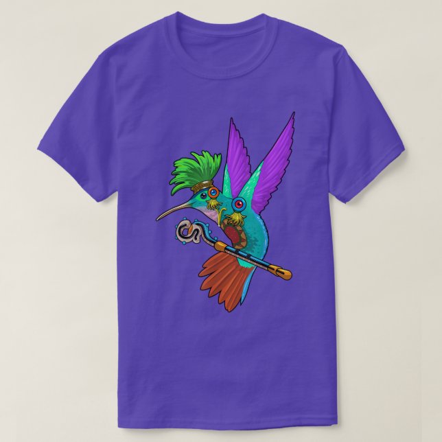 Mayan Hummingbird Huitzilopochtli Aztec Mythology T-Shirt (Design vorne)