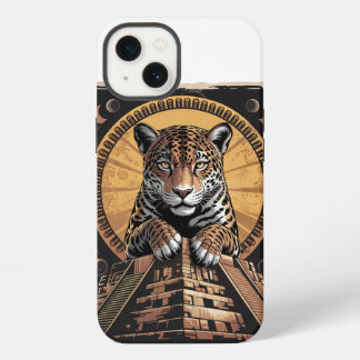 Mayan Jaguar Wächter | Aztekische Mythologie Kunst iPhone 13 Hülle