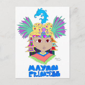 Mayan Princess Postkarte