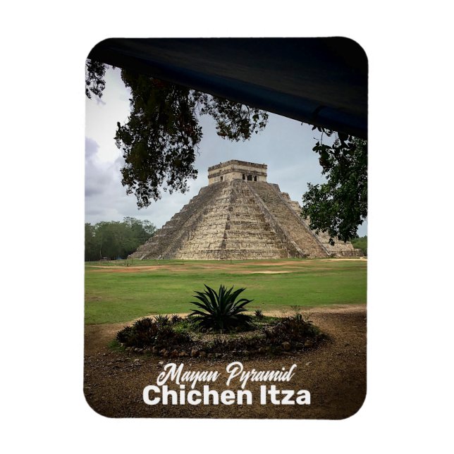 Mayan Pyramid CHICHEN ITZA Reisen Souvenir Magnet (Vertikal)