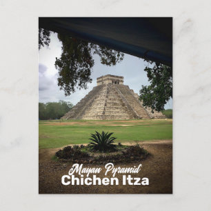Mayan Pyramid CHICHEN ITZA Reisen Souvenir Postkarte