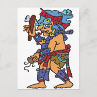 Mayan Rain God Colored